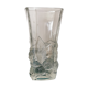 Chiseled glass vase