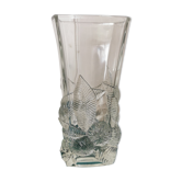 Vase en verre ciselé