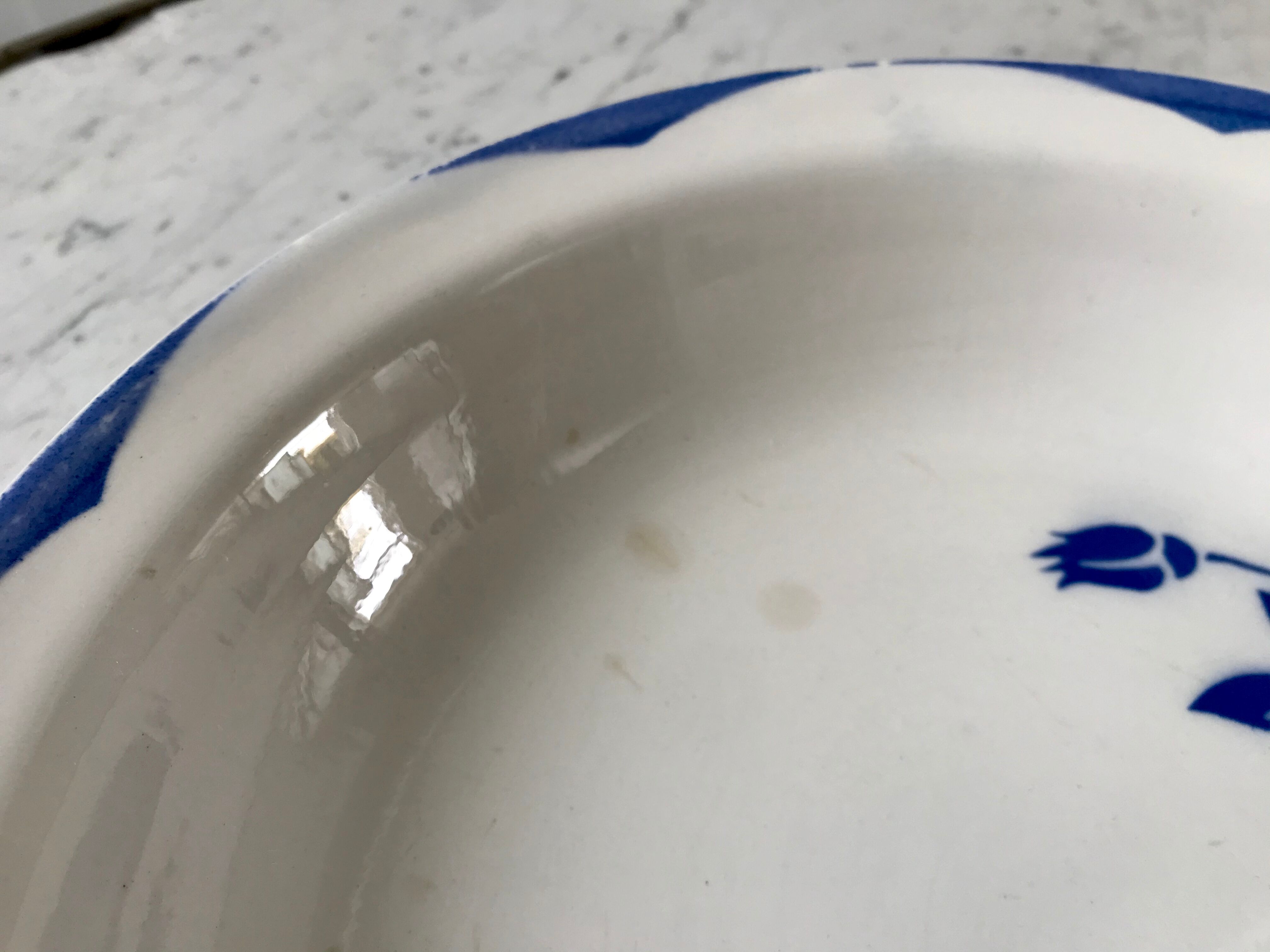 Hollow dish Digoin Sarreguemines model Corsica 40s