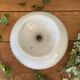 Antique compote dish in Gien earthenware.