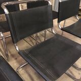 Set of 7 S33 Mart Stam Chairs Circa 1980