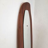 Mirror - curved wood - teak