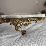 Bronze and marble console