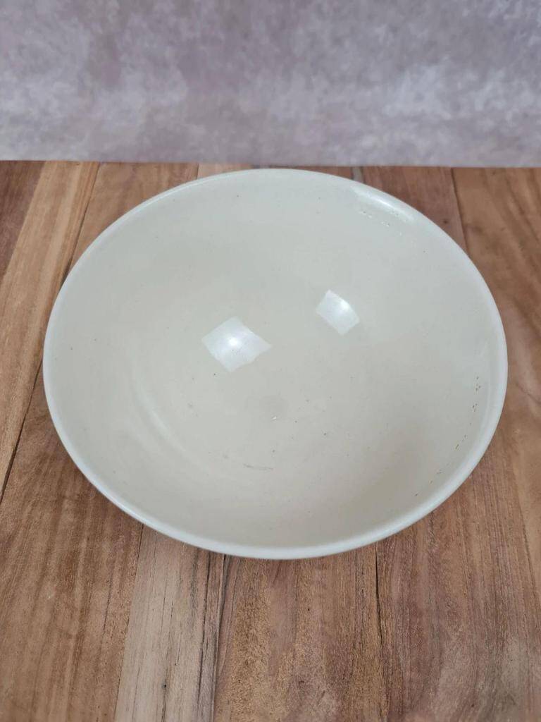 Small antique flowered bowl – vintage earthenware, very pretty decoration.