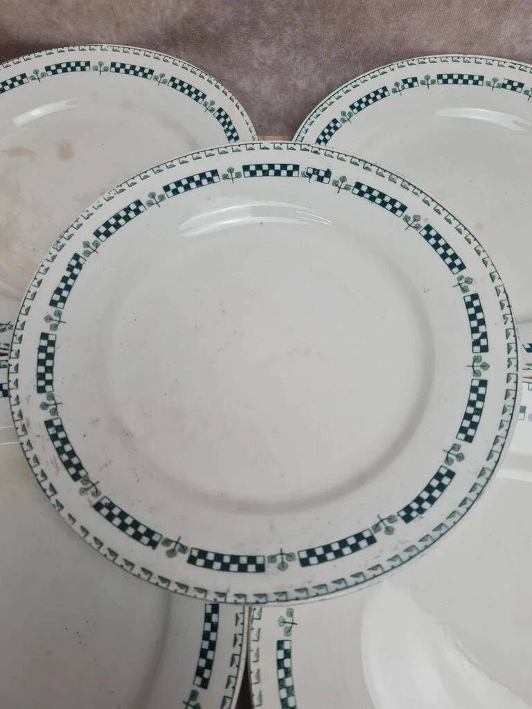 Set of 5 ironstone plates Gien model Sophia 💚