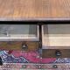 Table bureau anglaise en acajou XIXème avec 2 tiroirs