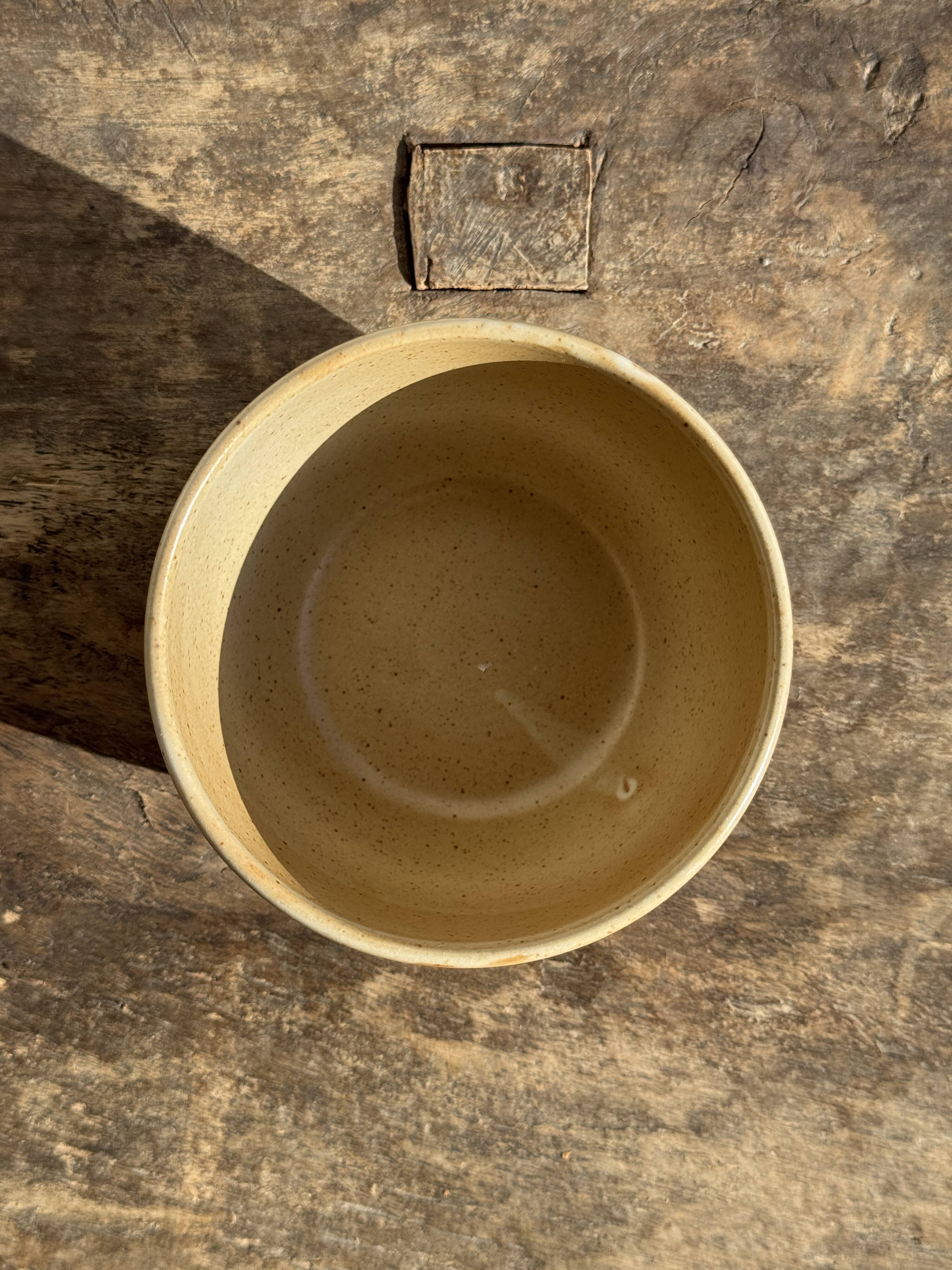 Mini stoneware bowl CNP Village France H7.5 D12