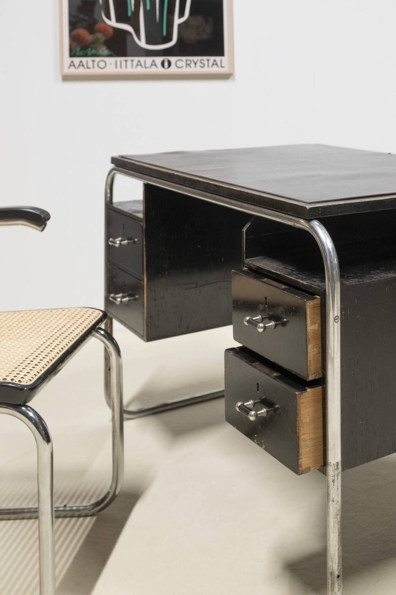 Swedish Funkis Writing Desk, Bauhaus-Inspired, 1940s