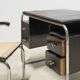 Swedish Funkis Writing Desk, Bauhaus-Inspired, 1940s