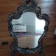 Old standing mirror, silvered bronze