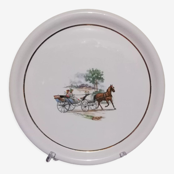 Flat Luneville Badonviller pattern carriages diameter 31