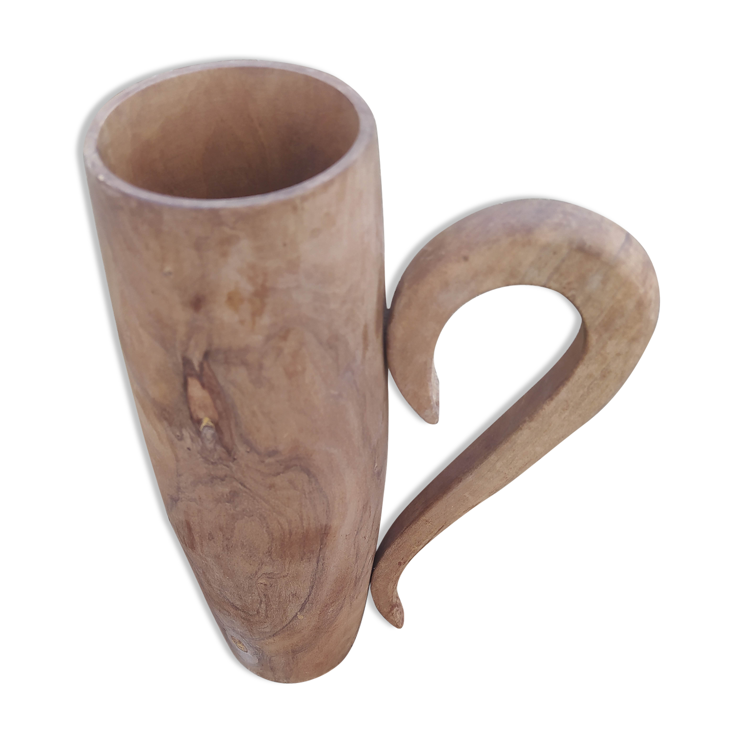 Vintage wooden vase