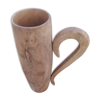 Vintage wooden vase