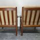 Pair of Scandinavian teak armchairs from the 60s