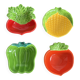 Bols vintage Made in Japan – céramique figurative légumes, esprit pop