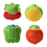 Bols vintage Made in Japan – céramique figurative légumes, esprit pop