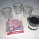 3 old jam jars of 375 ml