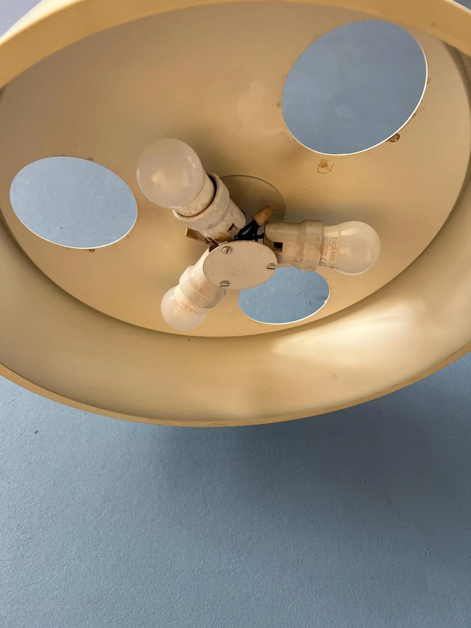 Large vintage Louis Kalff pendant lamp