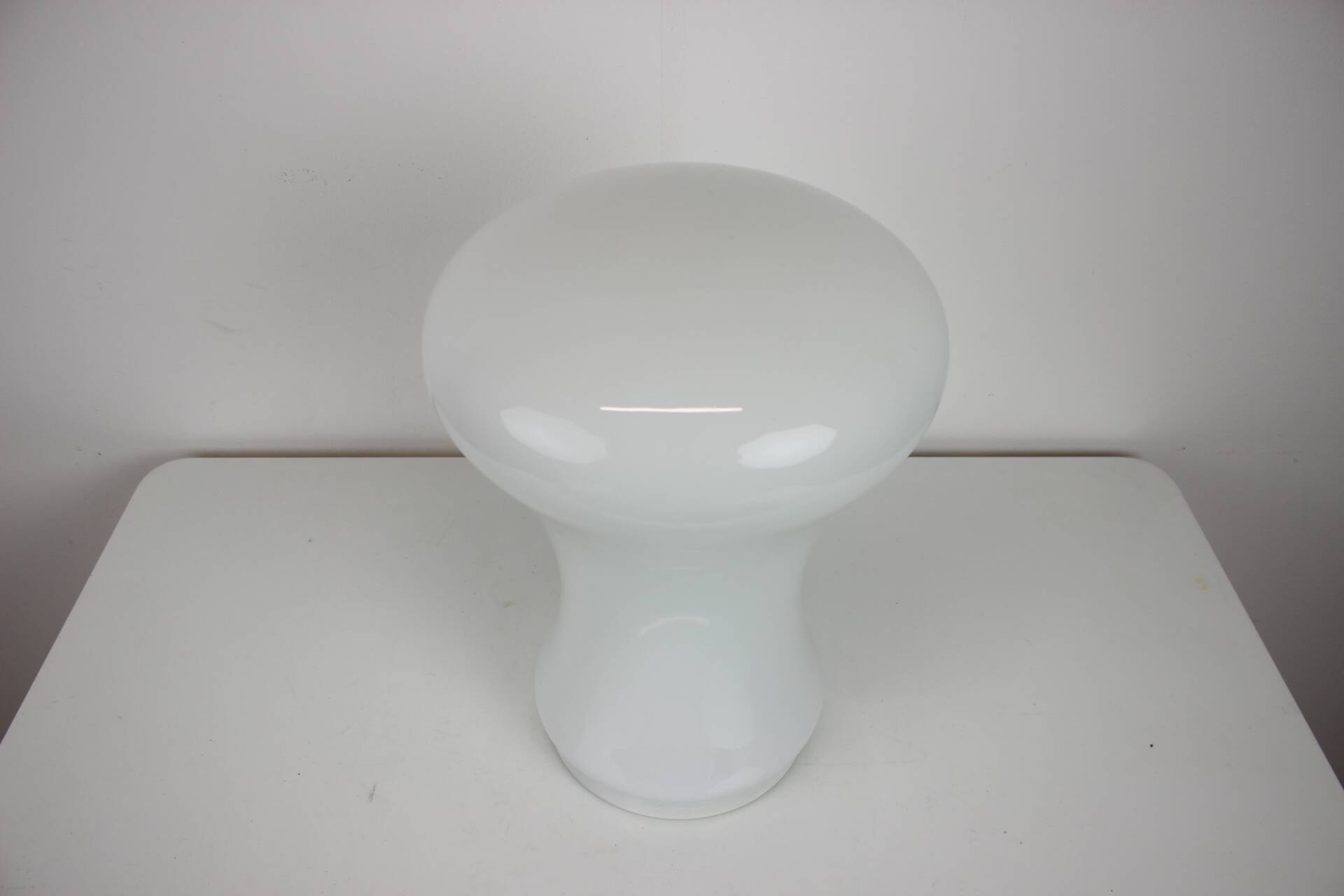 All Glass Table Lamp by Valasske Mezirici, 1960s, Czechoslovakia