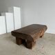 Asian solid wood quadripod brutalist coffee table H30 L81 l42
