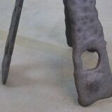 Vintage brutalist floor candlestick