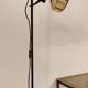 Lampadaire noir est doré vintage 1980