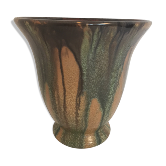 Vase grès flammé art nouveau faïencerie de bouffioulx 9517