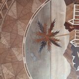 Marquetry coffee table