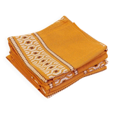 Set of 5 vintage orange napkins