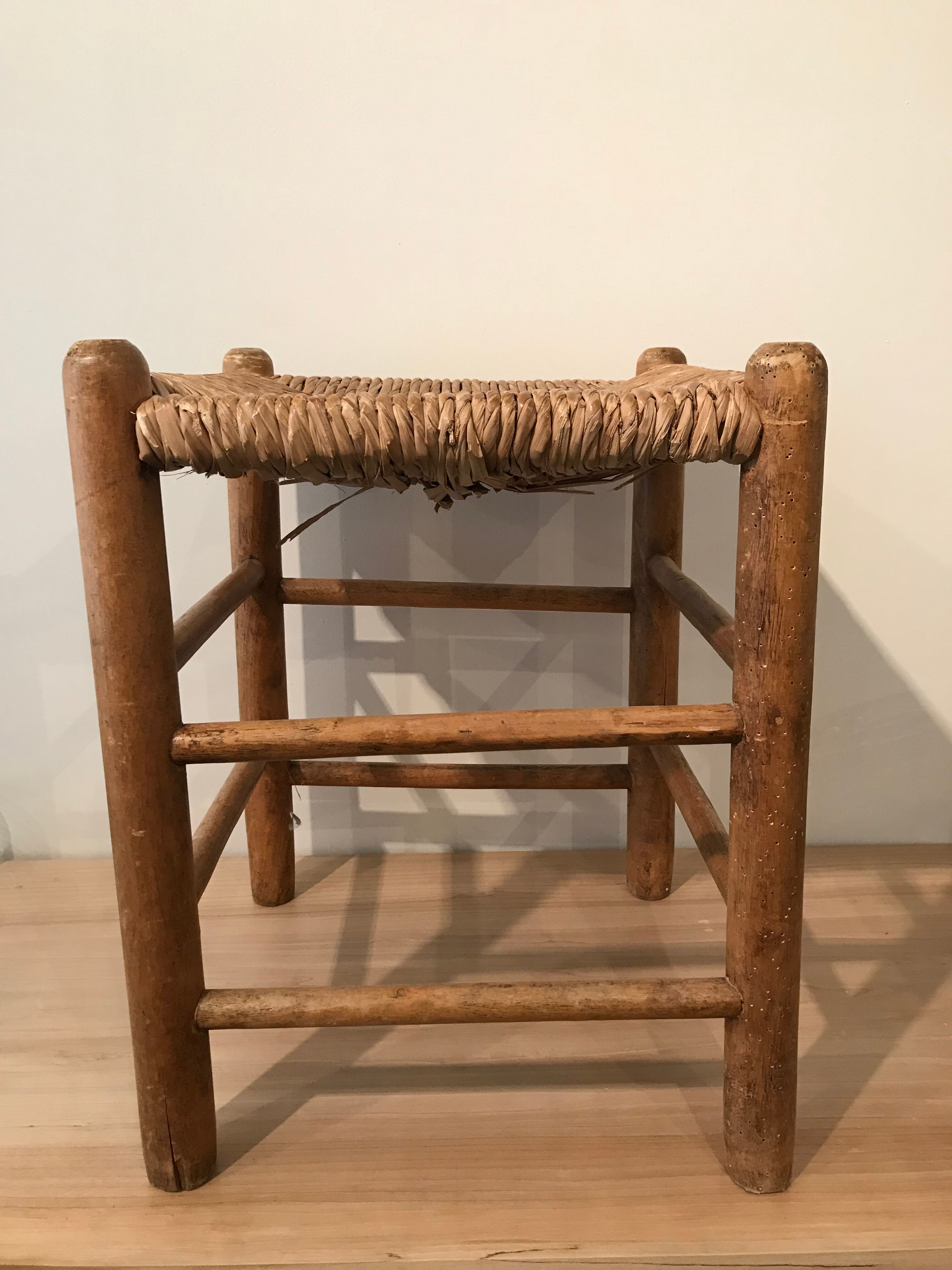 Light wooden stool