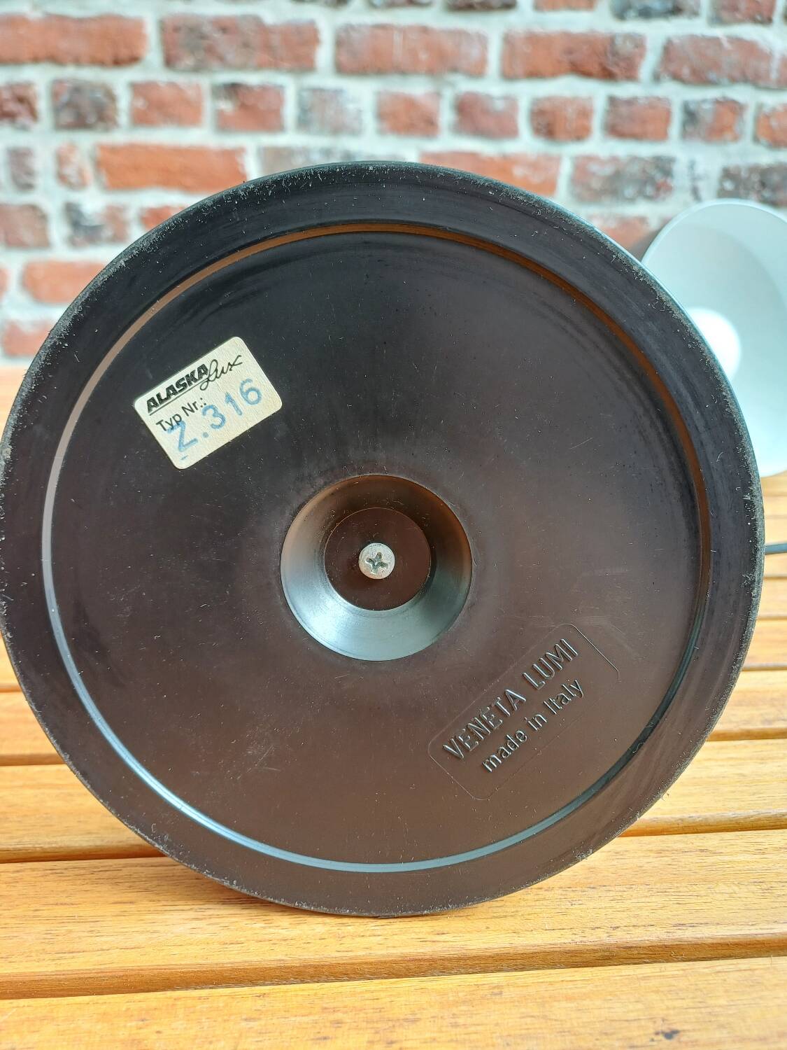 80's black pendulum lamp