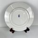 Set of 6 flat plates Terre de Fer KG Lunéville, model "Jane", blue, 1890-1915
