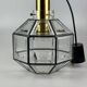 60s 70s ceiling lamp Glashütte Limburg Germany glass & brass Space Age