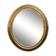 Oval mirror called “witch’s eye” in gilded wood in Louis XVI style circa 1850