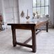 Table de ferme campagne noyer massif XL 250cm