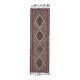 1970s Vintage Turkish Oushak Handmade Wool Cotton Pink Runner Rug 83x276