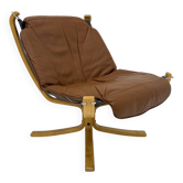 Falcon Leather Lounge Chair by Sigurd Ressel for Vatne Møbler, 1970s
