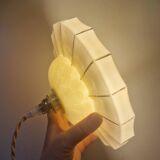 Marbled pink Art Deco glass pendant light