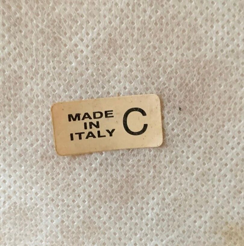 Pair of wooden and Skaï chairs from the 80s, Italy