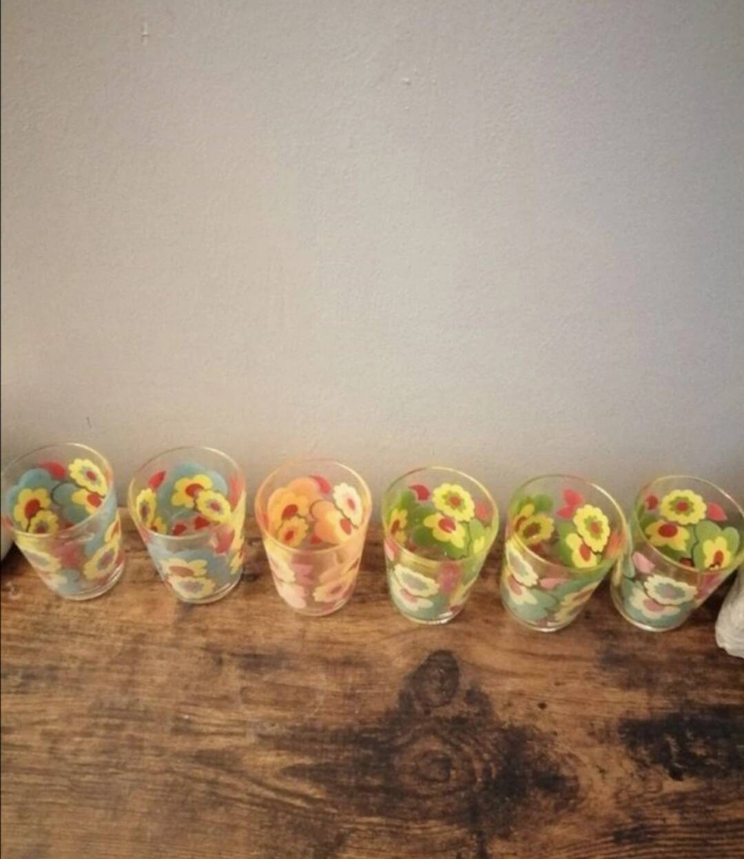 Arcopal lotus glasses