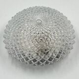 Molded glass ceiling light with pineapple decor