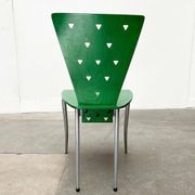 Chaise postmoderne italienne verte, années 1980