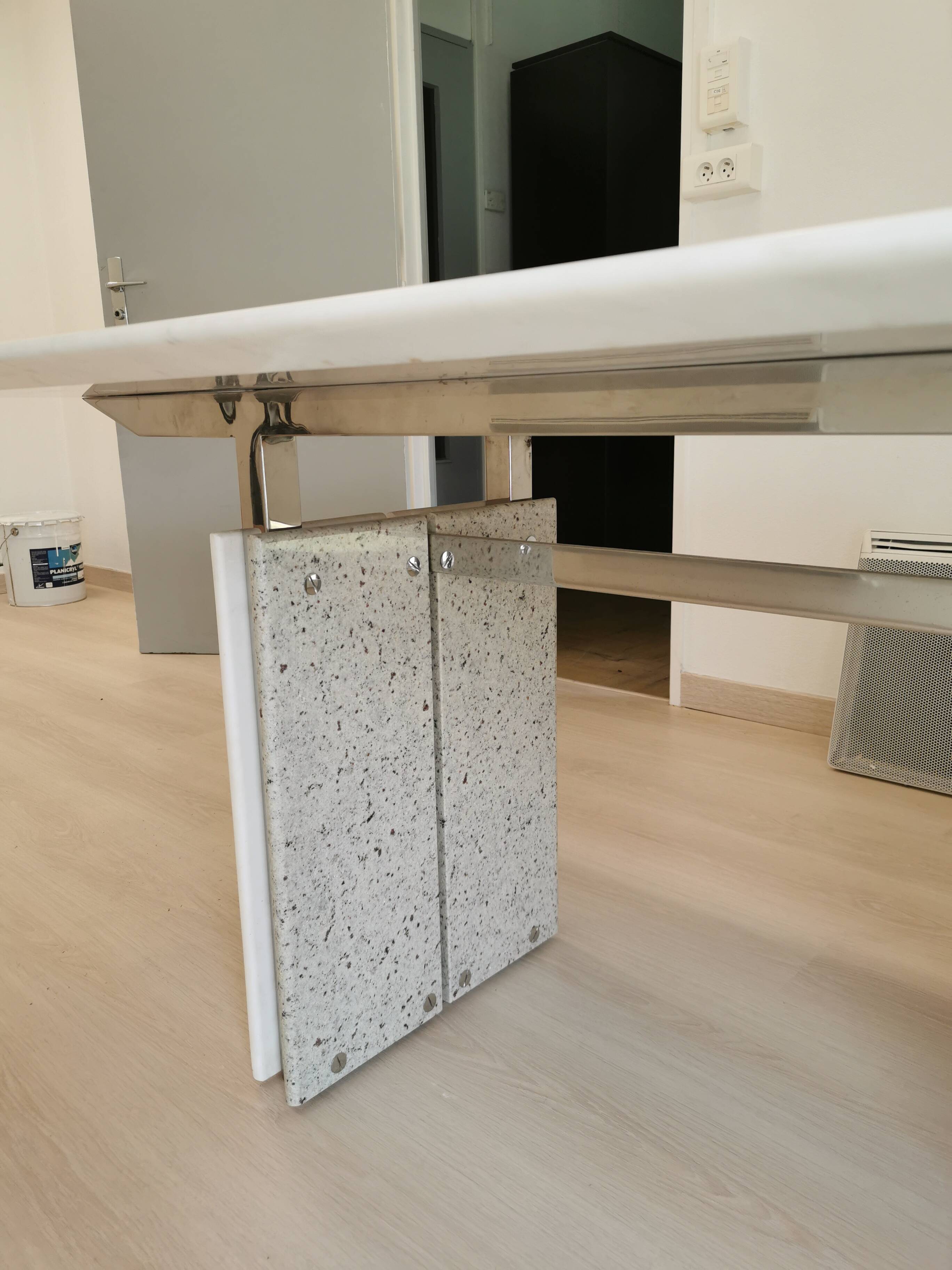 Dining room table or marble desk year 1980