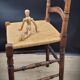 Lot 4 straw chairs