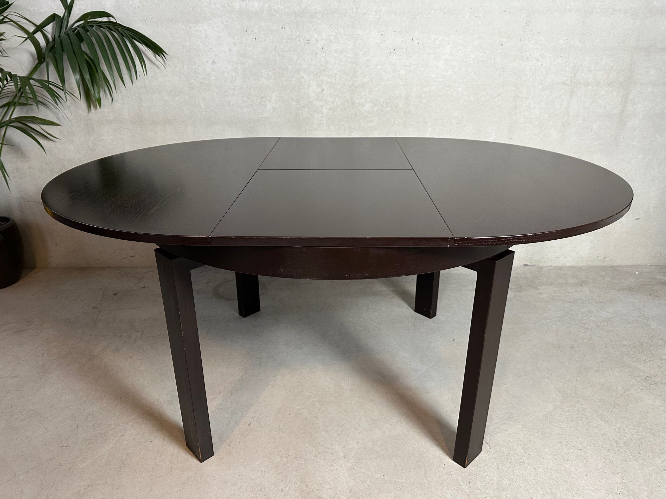 Adjustable vintage dining table (round/oval) – 1970s