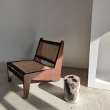 Side table in petrified wood