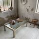 Brass chrome coffee table