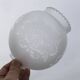 Tulipe globe verre gravé lampe suspension lustre applique