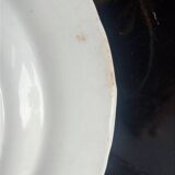 Set of 4 antique plates - Creil & Montereau - Opaque porcelain -