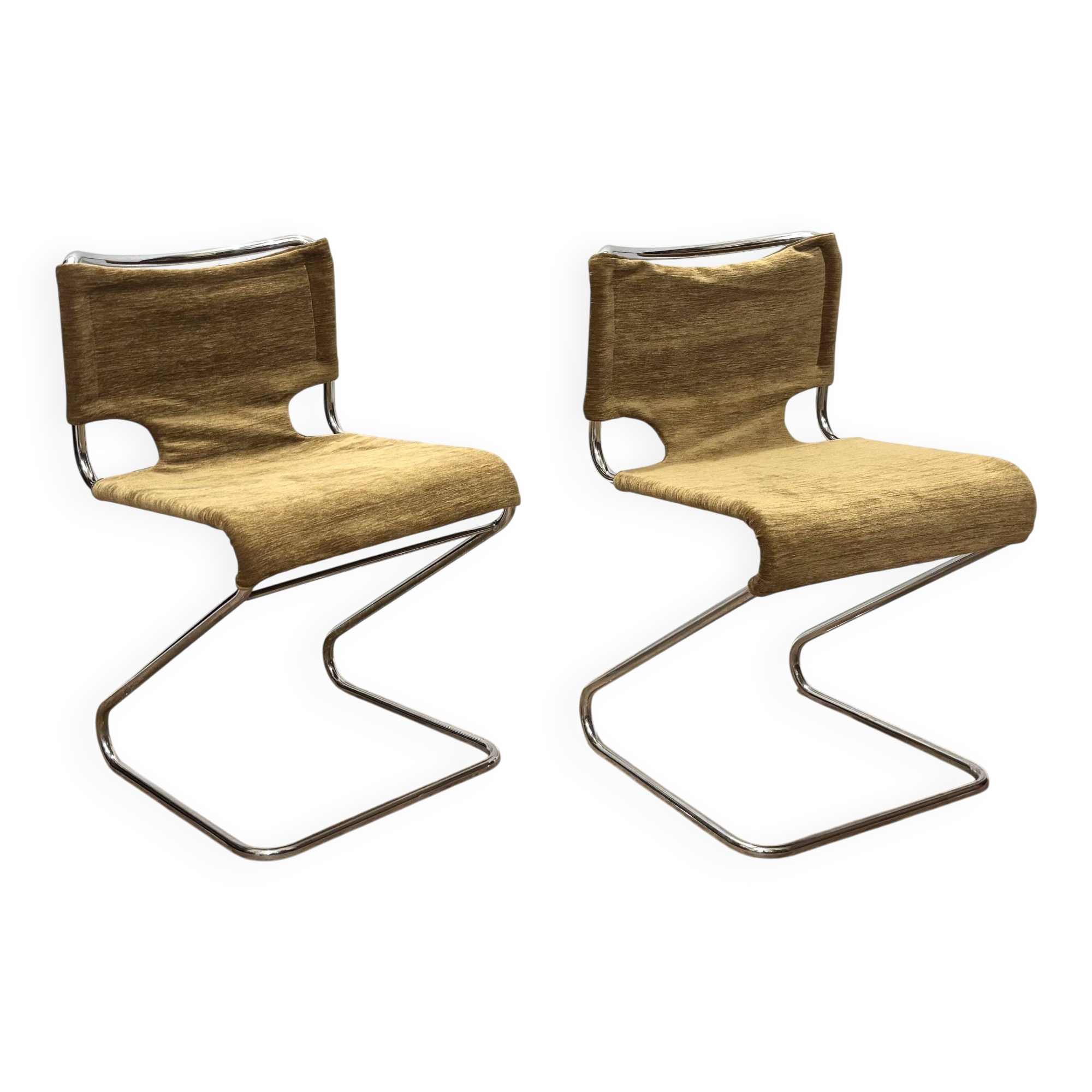 Pair of Biscia de Mourgue chairs from the 70s